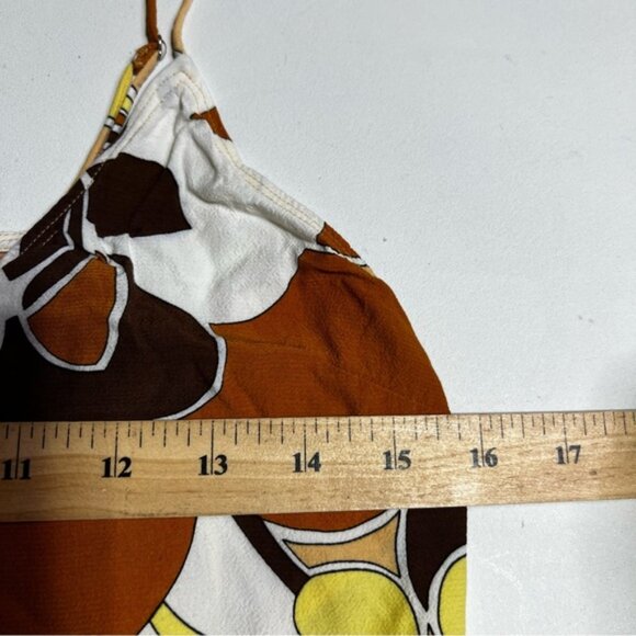 Wilfred Boscono Abstract Floral Camisole in Orange and Brown - Picture 5 of 7